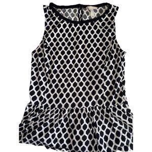 BANANA REPUBLIC PEPLUM HEM KNIT TOP size Small S